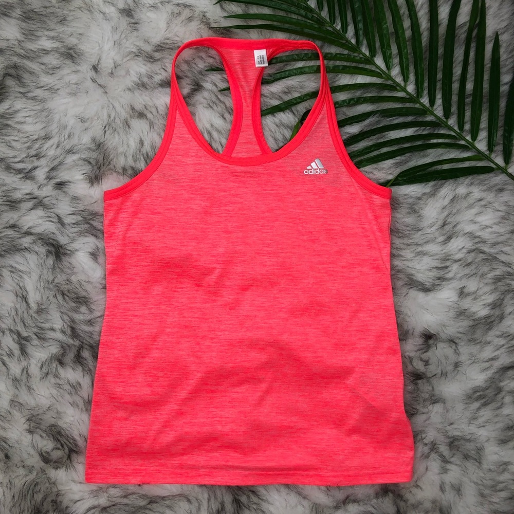 Adidas Womens Climaliet Tank Neon Pink Small